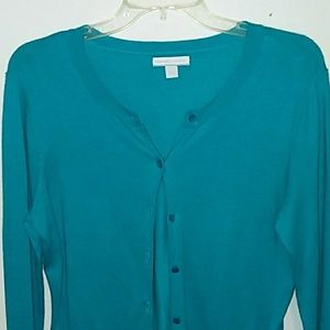 Teal cardigan